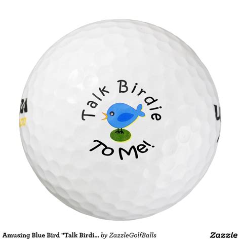 Amusing Blue Bird "Talk Birdie To Me" Golf Ball | Zazzle.com | Golf ball, Blue bird, Golf ball gift