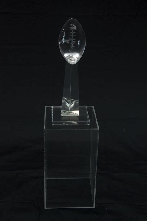 Replica of the Super Bowl Trophy we made from solid acrylic | Super bowl trophy, Cool designs ...