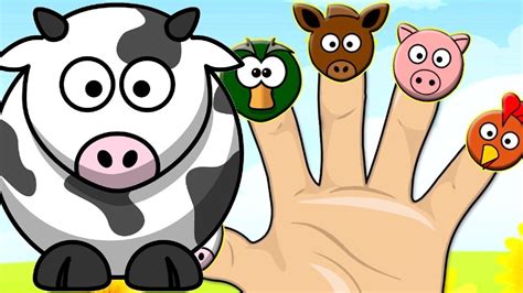 Finger Family Farm Animal Song | Farm animal songs, Kids learning videos, Farm animals