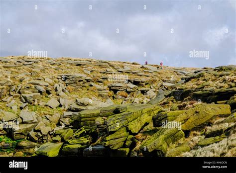 Kinder Downfall in The Derbyshire Peak District, England Stock Photo - Alamy