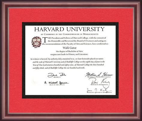 Harvard University Diploma Frame - Talking Walls | Diploma frame, University diploma, Harvard ...