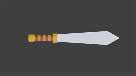 How to make low poly Sword in blender 2.8/2.81 [REAL TIME] - YouTube