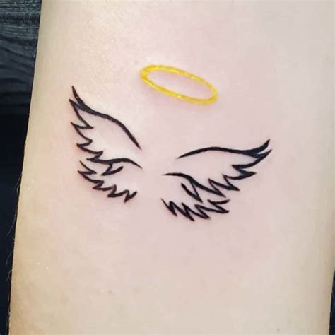 30 Angel Tattoo Ideas In Baby Angel Tattoo, Angel Number Tattoo, Minimalist Angel Tattoo Ideas ...