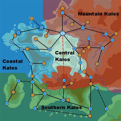 Kalos Region Map w/ Zones by PlatinumAltaria on DeviantArt