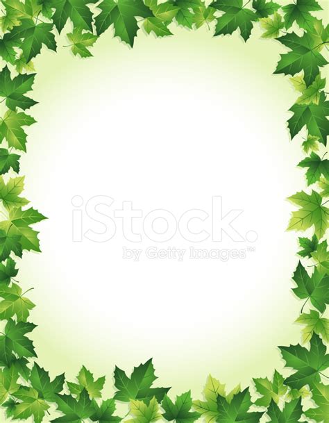 Green Leaf Border Stock Vector - FreeImages.com