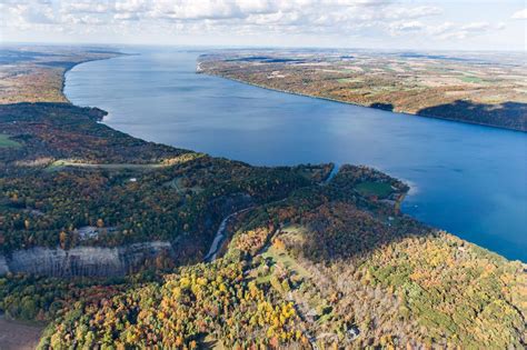 Cayuga Lake from Taughannock Falls gorge, ©BillHecht | Cayuga lake, Lake, Outdoor