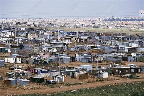 Shanty town, South Africa - Stock Image C008/9814 - Science Photo Library