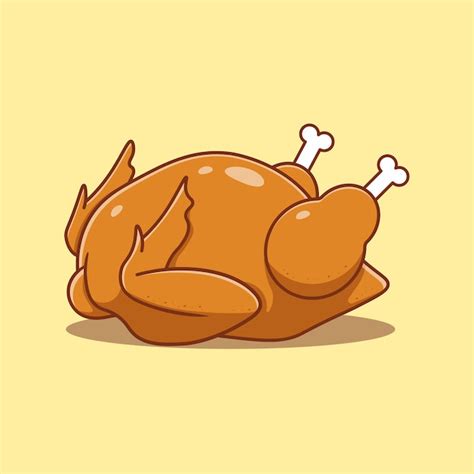 Roast Chicken Cartoon