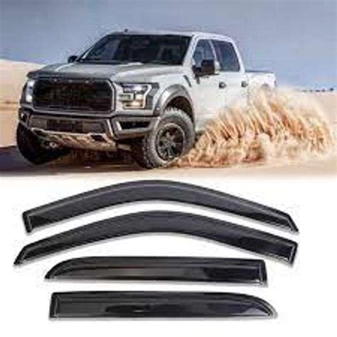 Window visor deflectors rain guards 2009-2014 Ford F-150 Supercrew/2010 ...