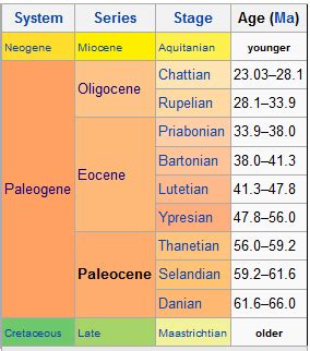 Paleocene Epoch | Geology Page