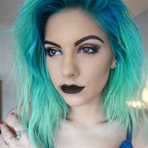 Teal And Green Hair