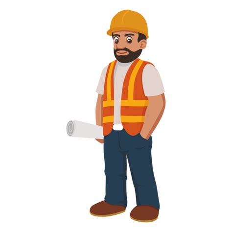 Construction worker cartoon png | Construction worker, Engineer cartoon ...