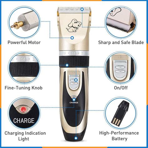 Dog Cat Hair Clipper Grooming Cordless Rechargeable - VM Pets Mart