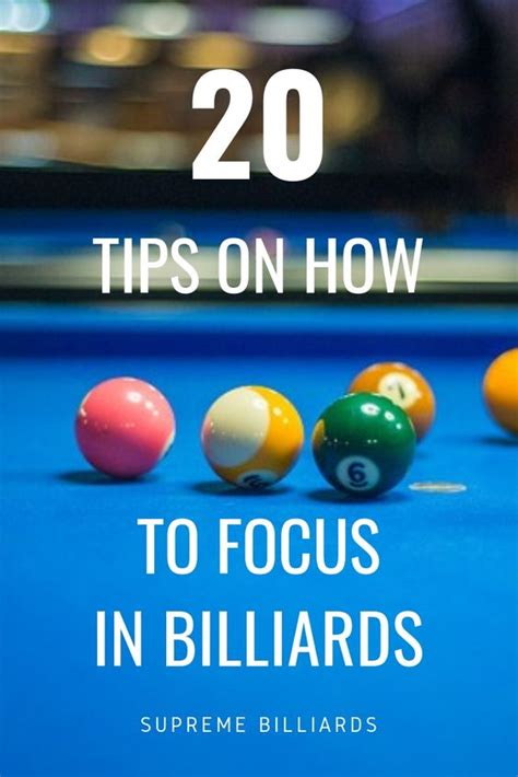 How to Focus on Billiards - THE BILLIARDS GUY