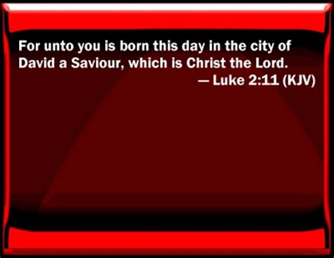 Bible Verse Powerpoint Slides for Luke 2:11