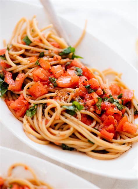 Spaghetti with Fresh Tomato Sauce - Cookie and Kate