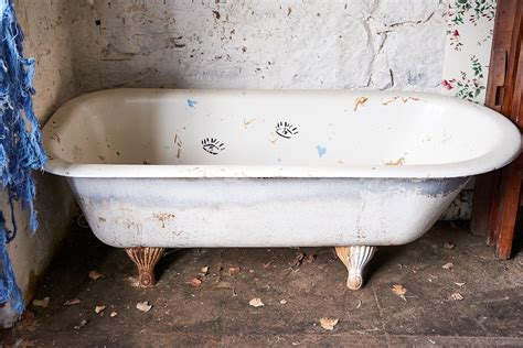 White Enamel Cast Iron Bath Tub - Shapiro Auctioneers