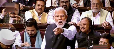 PM Modi again rips into Congress in Rajya Sabha: 'Jitna keechad ...