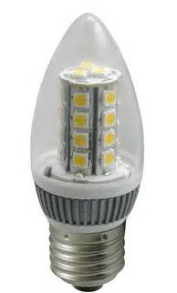 LED Chandelier Bulb, Flame Tip, 3 Watt, Clear, Frosted, Milky White ...