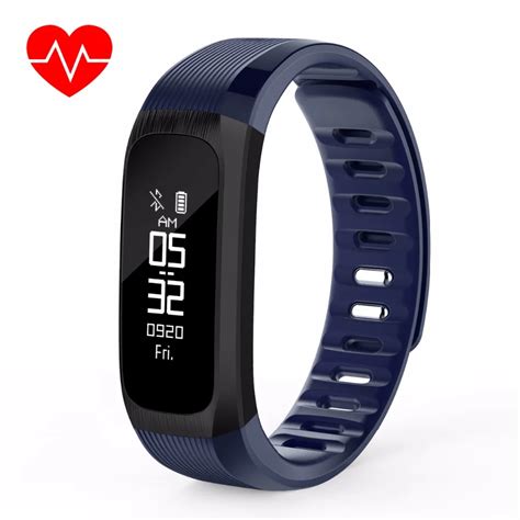 Fitness Tracker With Heart Rate Monitor IP67 Waterproof Slim Smart Bracelet Bluetooth 4.0 Your ...