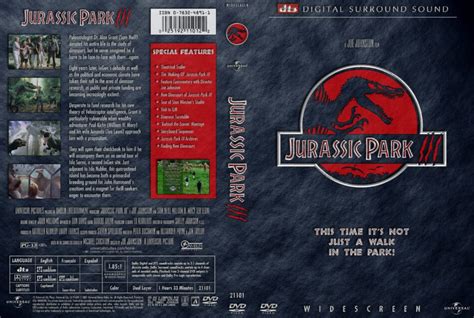 Jurassic Park III (2001) WS R1 DVD Cover - DVDcover.Com