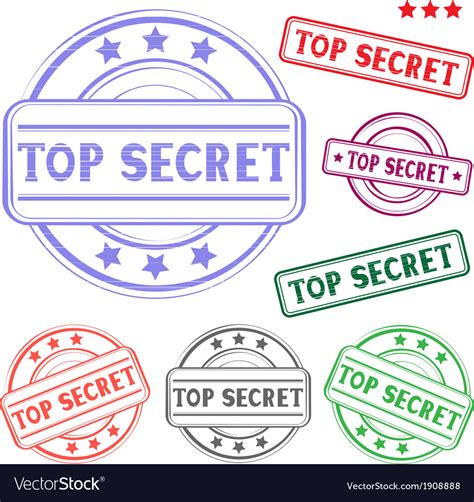 Top secret stamp Royalty Free Vector Image - VectorStock