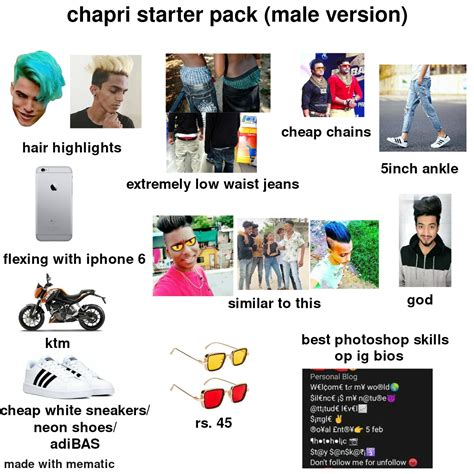 Chapri Indian male starter pack | /r/starterpacks | Starter Packs | Know Your Meme