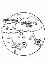 International Childrens Day sketch template
