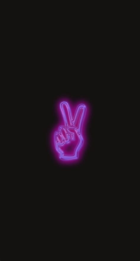 neon hand peace sign wallpaper | Peace sign wallpaper, Peace sign ...