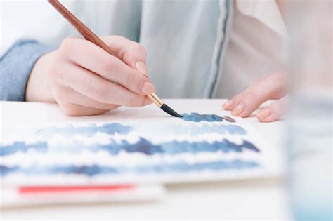 Free Images : writing, hand, brush, color, paint, blue, watercolor, brand, cash, colour, art ...