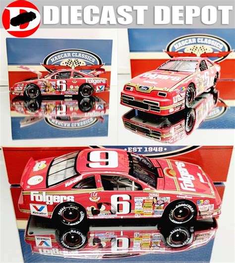 MARK MARTIN 1990 NORTH WILKESBORO WIN RACED VERSION #6 FOLGERS 1/24 ACTION