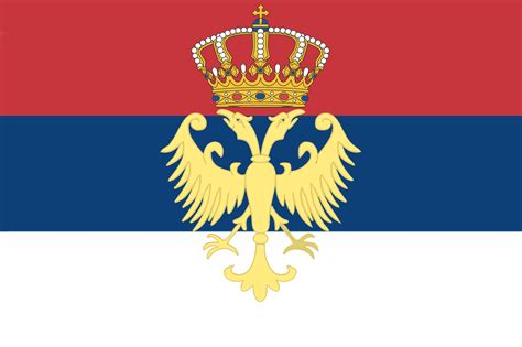 Redesinged the flag of The Serbian empire to make it more in line with modern Serbia : r/vexillology