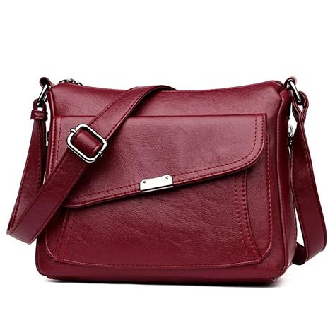 Soft Leather Luxury handbags Women Multi-pocket Crossbody Shoulder Bags ...