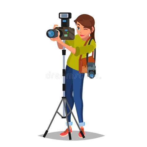 Female Photographer Clipart