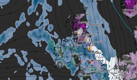 UK snow forecast: Three inches of snowfall set for UK as -8C ...