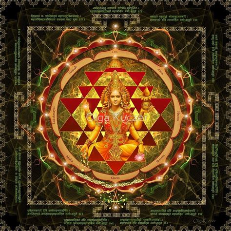 "Shri Yantra- Maha Lakshmi Ashtakam- Abundance" Photographic Print for Sale by art-by-angels ...