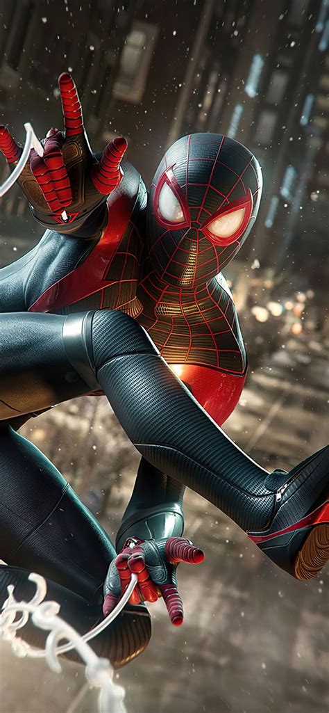 marvels spiderman miles morales 4k 2020 iPhone 11 Wallpapers Free Download