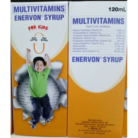 Enervon Syrup for Kids 120mL Enervon Multivitamins | Shopee Philippines