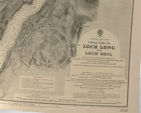 Loch Long & Loch Goil Old Map of Loch Long Print - Etsy