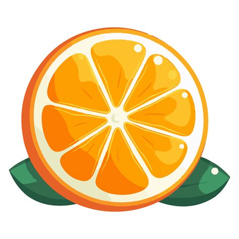 rodaja de naranja de dibujos animados 24912311 PNG