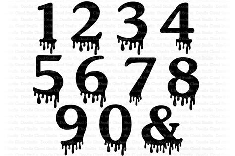 Halloween Number Fonts