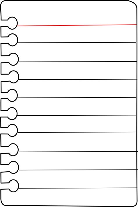 Notepad clipart notebook page, Notepad notebook page Transparent FREE for download on ...