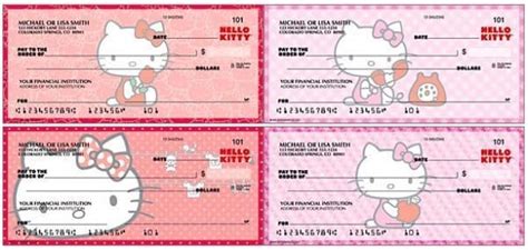 Hello Kitty Checks | Best Personal Checks | GetChecksCheap.com | Hello kitty printables, Hello ...