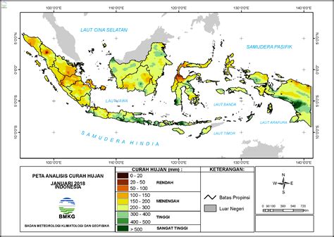 Peta Persebaran Curah Hujan Indonesia - IMAGESEE