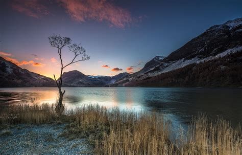 photography, Landscape, Nature, Trees, Lake, Sunrise, Calm, Mountains ...