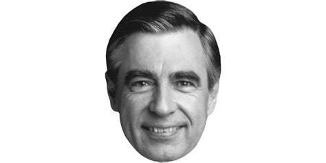 Fred Rogers (BW) Mask - Celebrity Cutouts