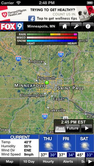 KMSP FOX9 Weather app review: detailed and accurate weather forecasting ...