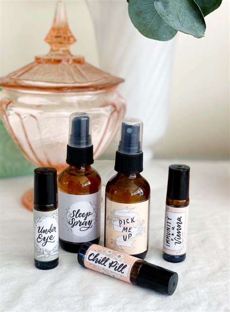 Free Printable Roll-On and Spray Bottle Labels for Essential Oils - Lily & Val Living