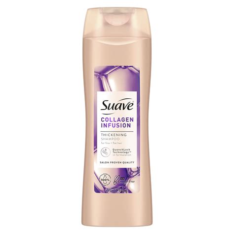 Suave Professionals Collagen Infusion Thickening Shampoo Volumizing Shampoo for Fine Hair, 15 oz ...