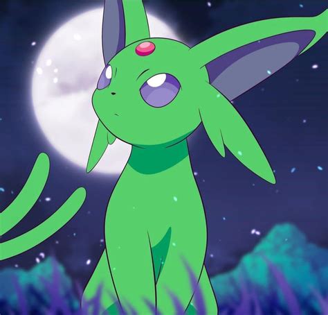 Night with Shiny Espeon Pokémon | Pokemon eeveelutions, Pokemon eevee ...